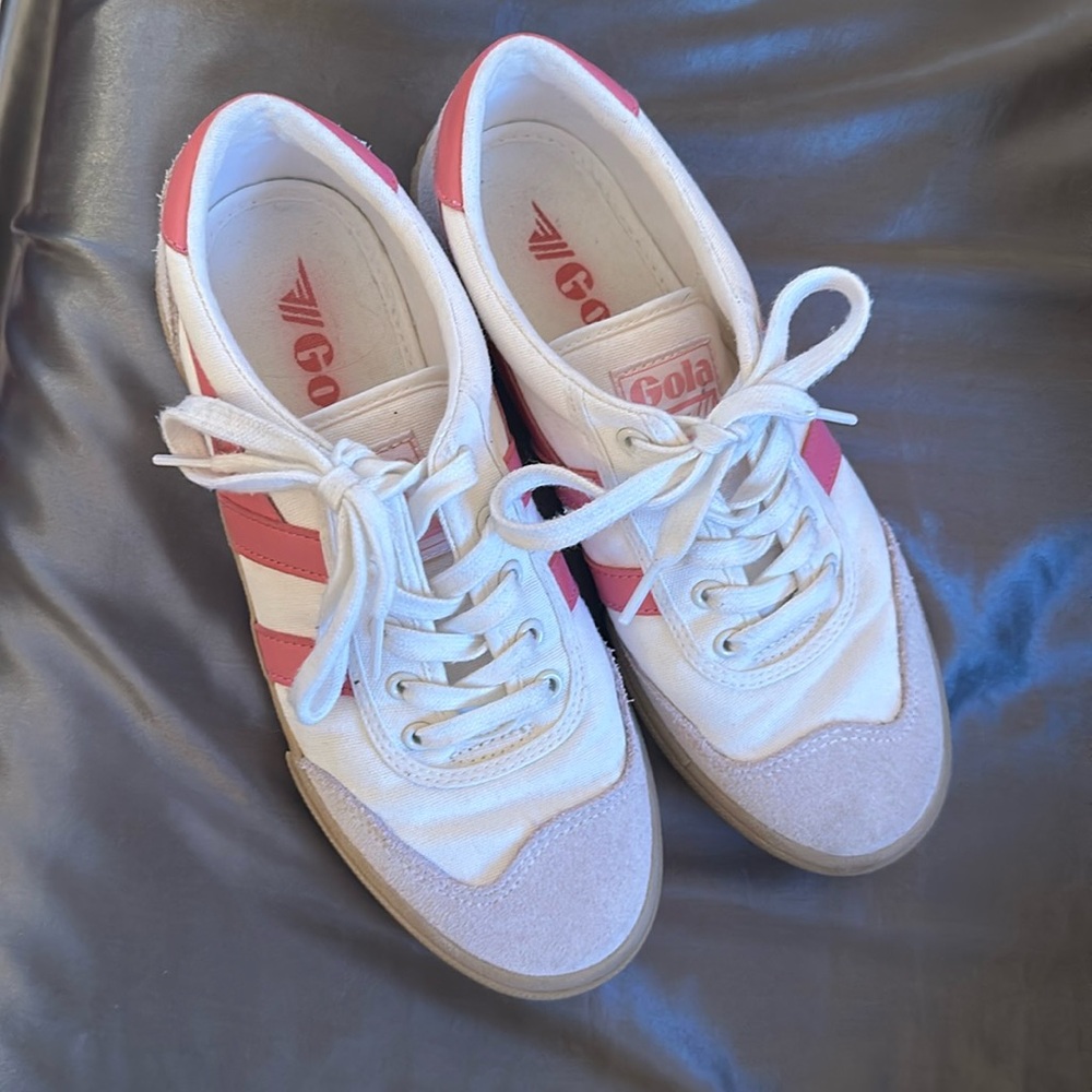 Gola White and Pink Women's Sneakers